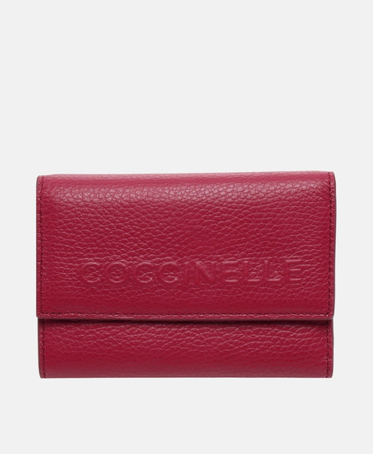 Coccinelle kožená peněženka Vínová 1
