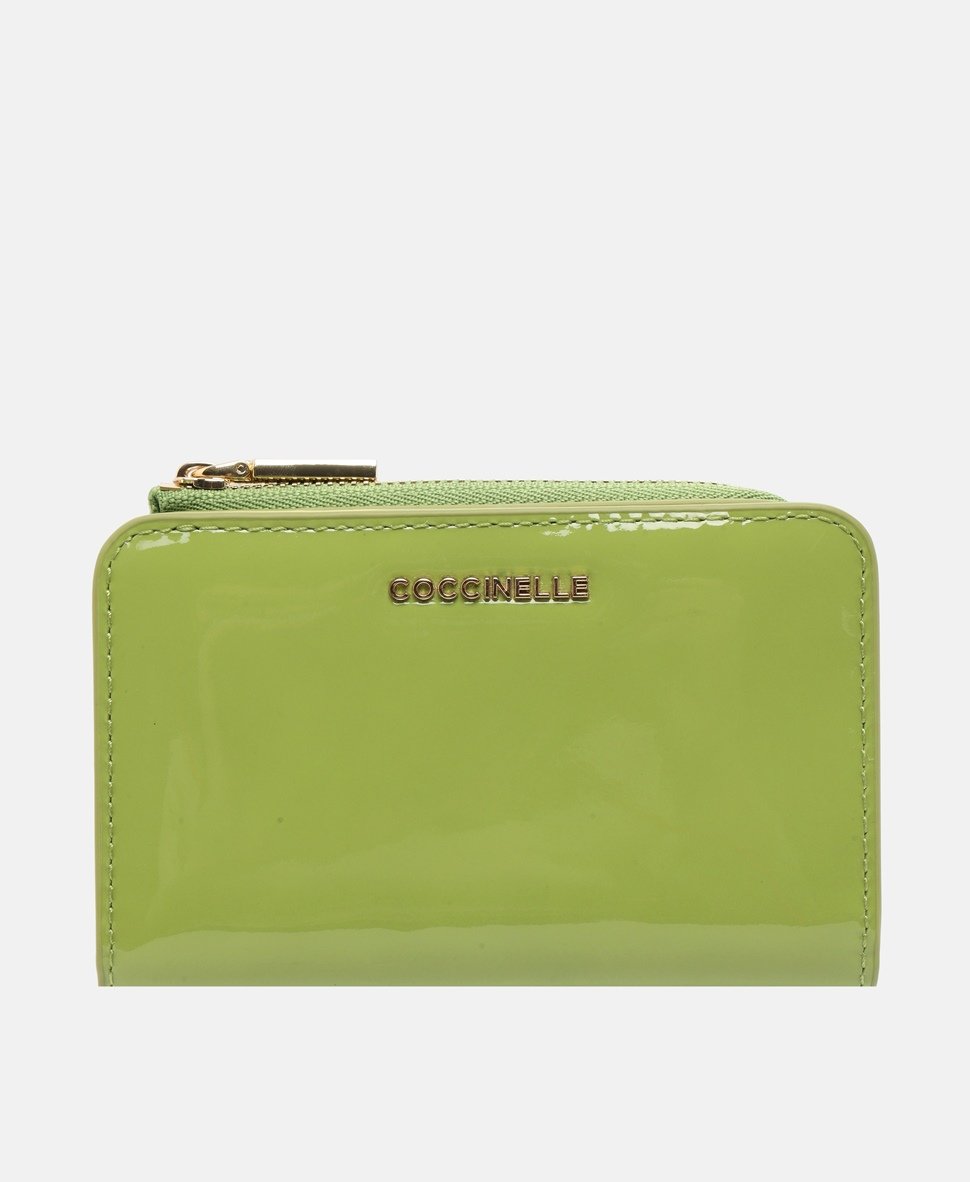 Coccinelle kožená peněženka Zelená 1
