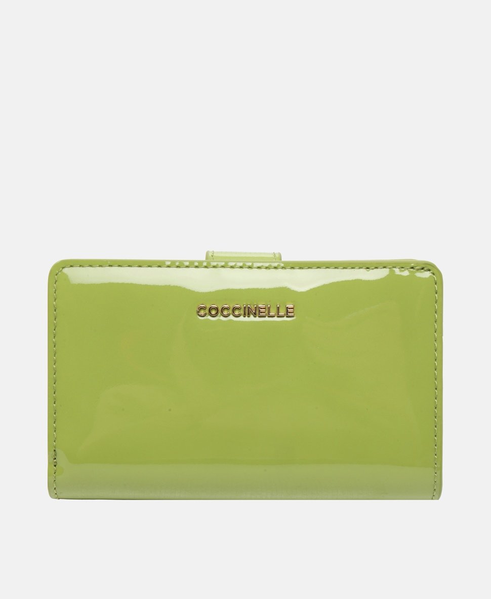 Coccinelle kožená peněženka Zelená 1