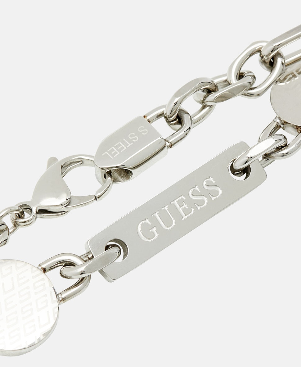 Guess náramek Stříbrná 2