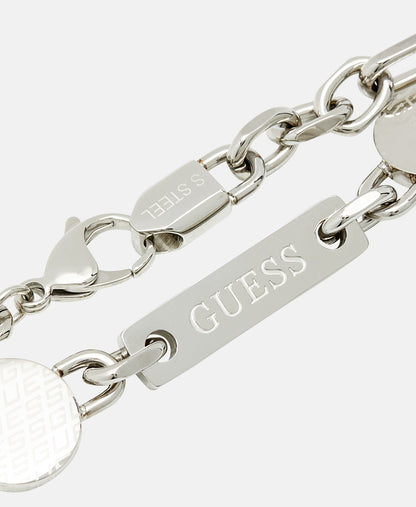 Guess náramek Stříbrná 2