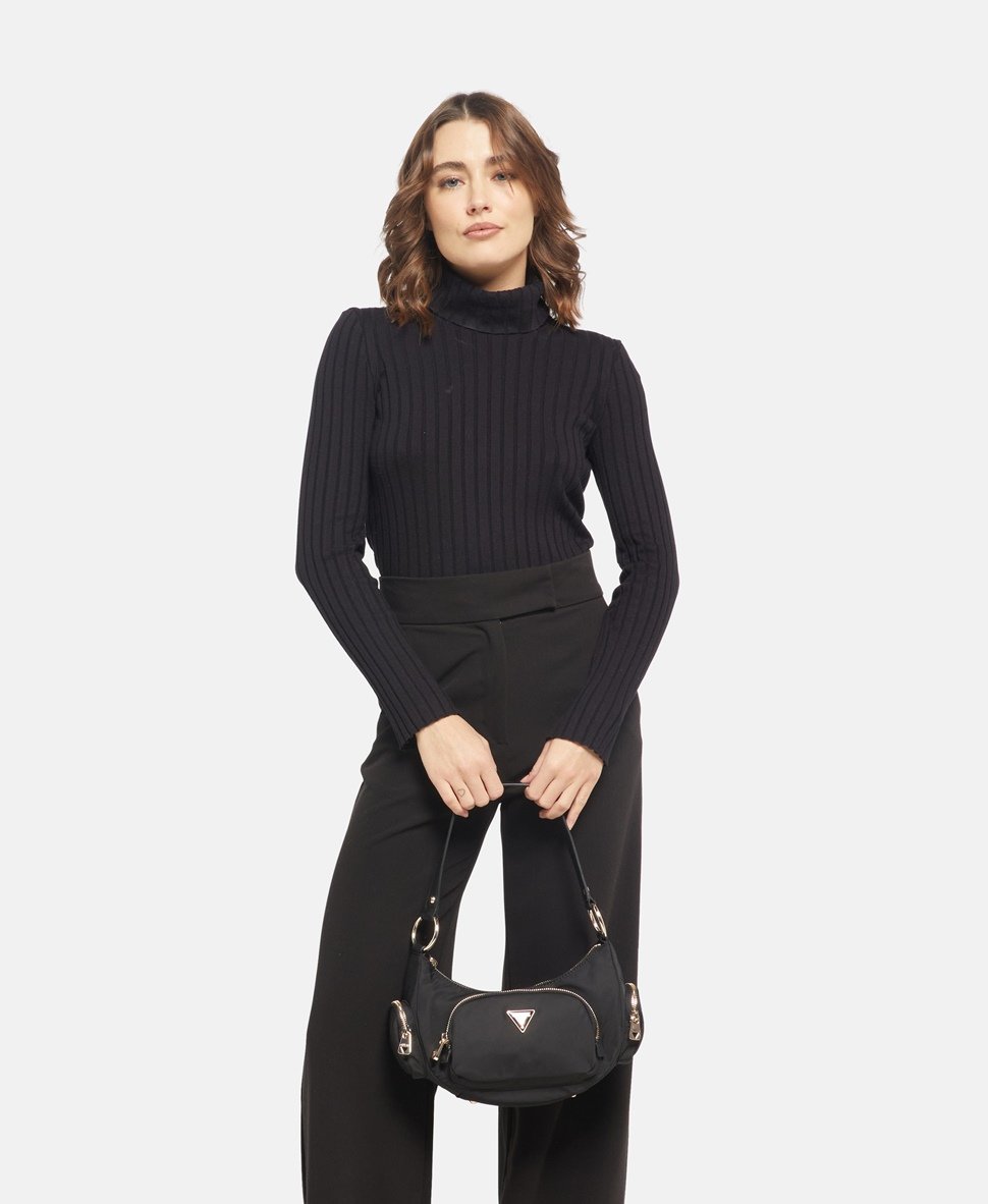 Guess kabelka přes rameno Tmavě šedá 5