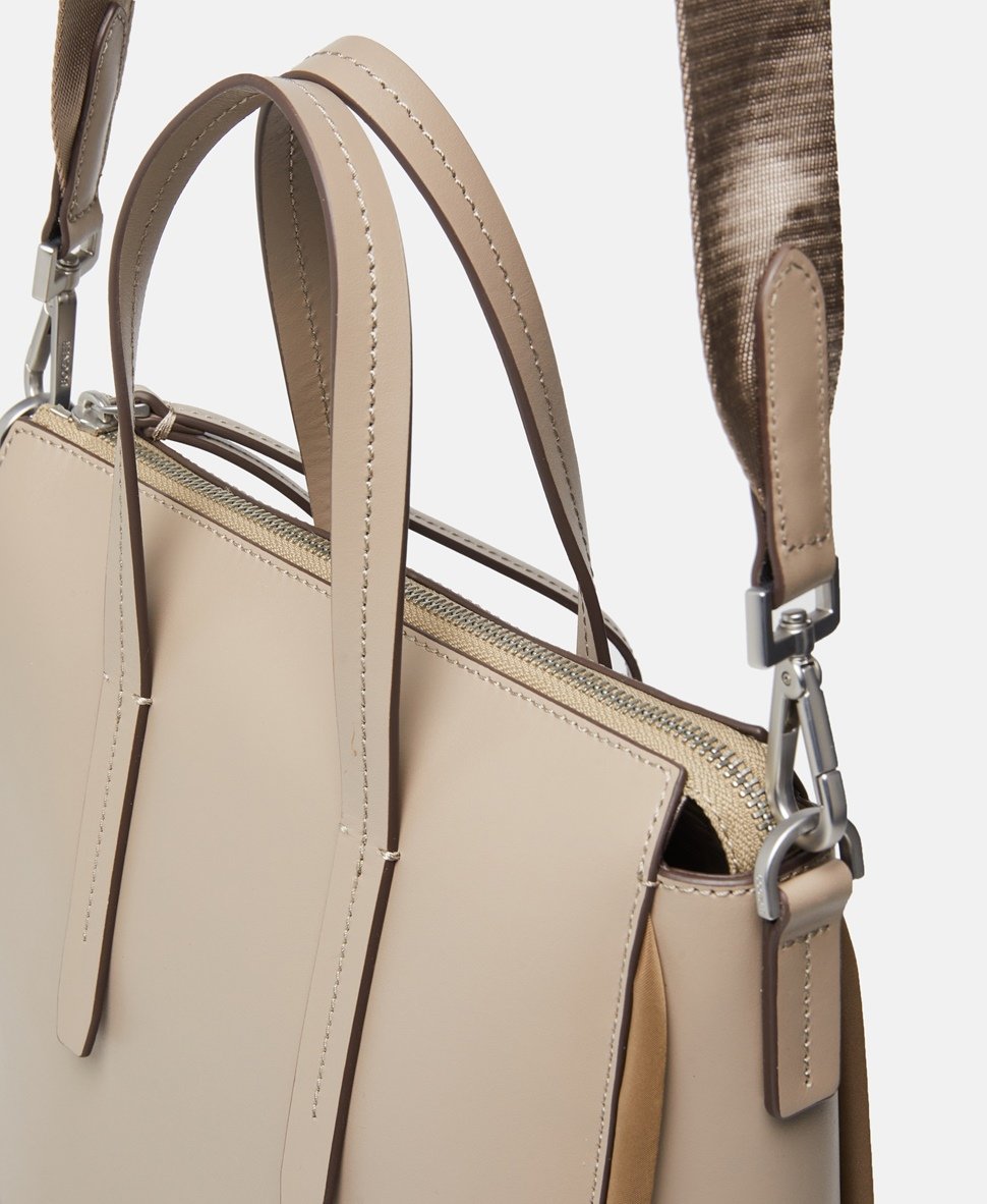 Bogner kožená kabelka tote Taupe 2