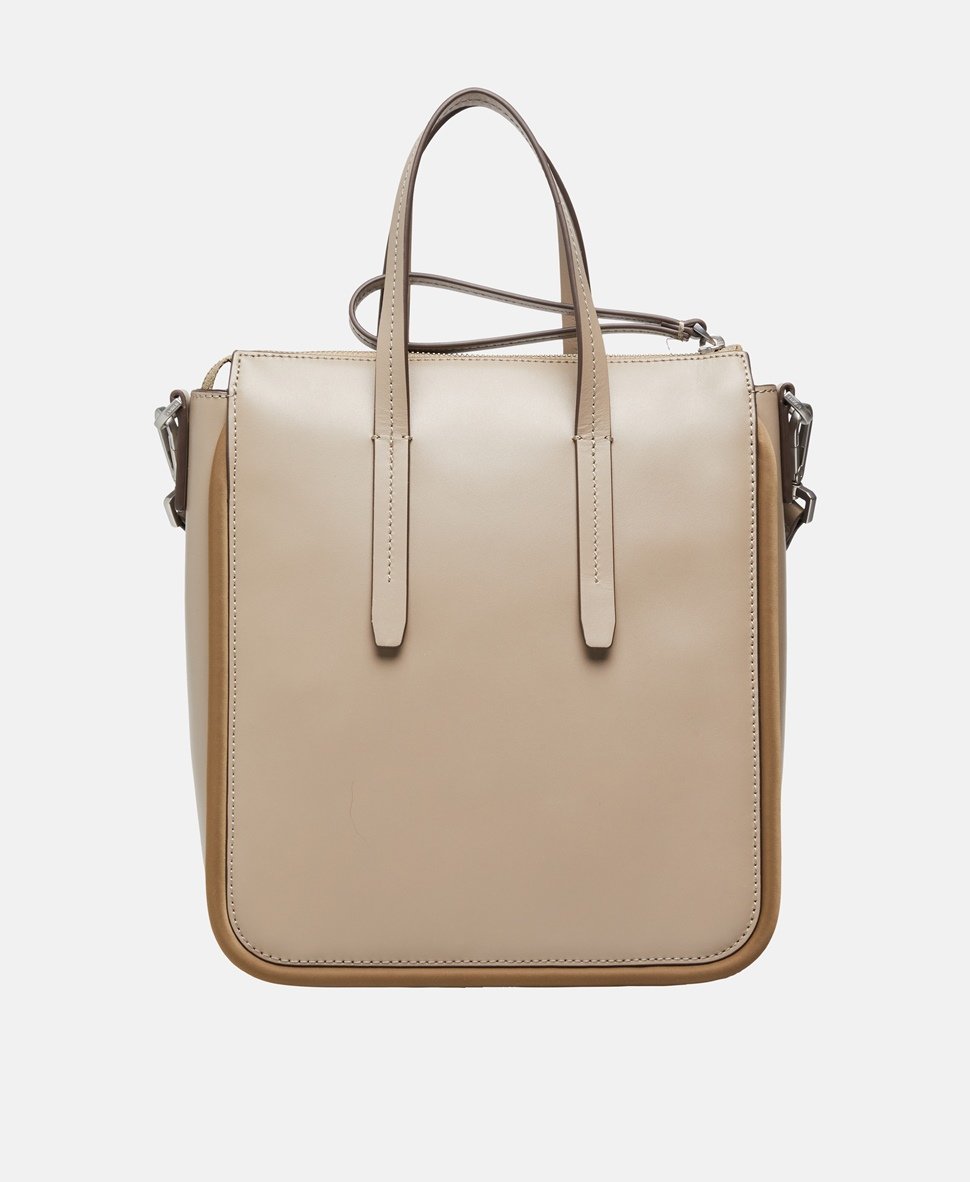Bogner kožená kabelka tote Taupe 4