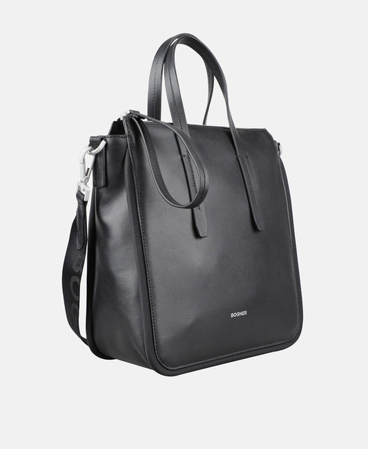Bogner kožená kabelka tote Černá 1