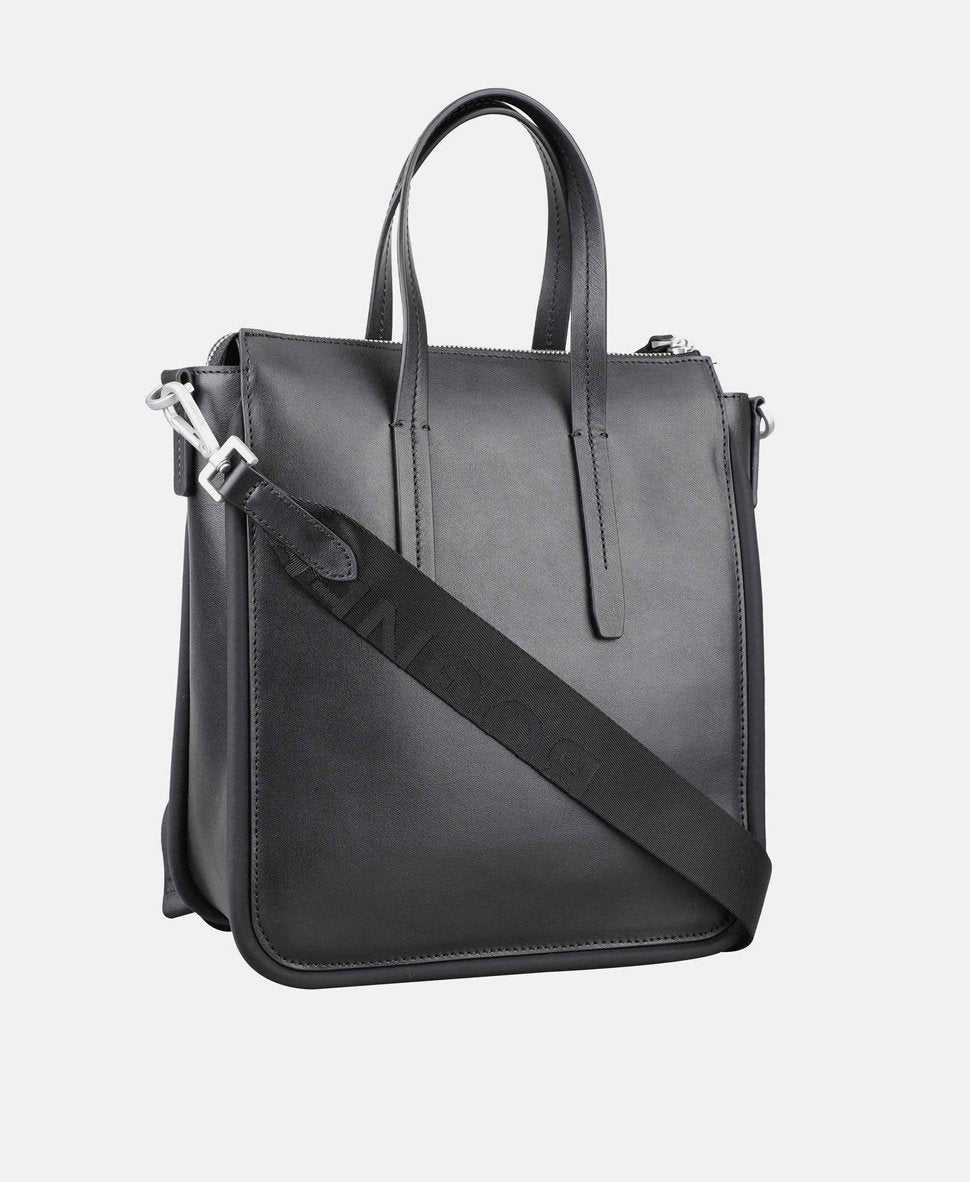 Bogner kožená kabelka tote Černá 5