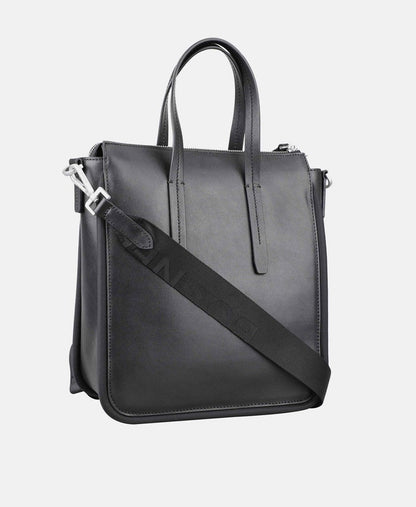 Bogner kožená kabelka tote Černá 5