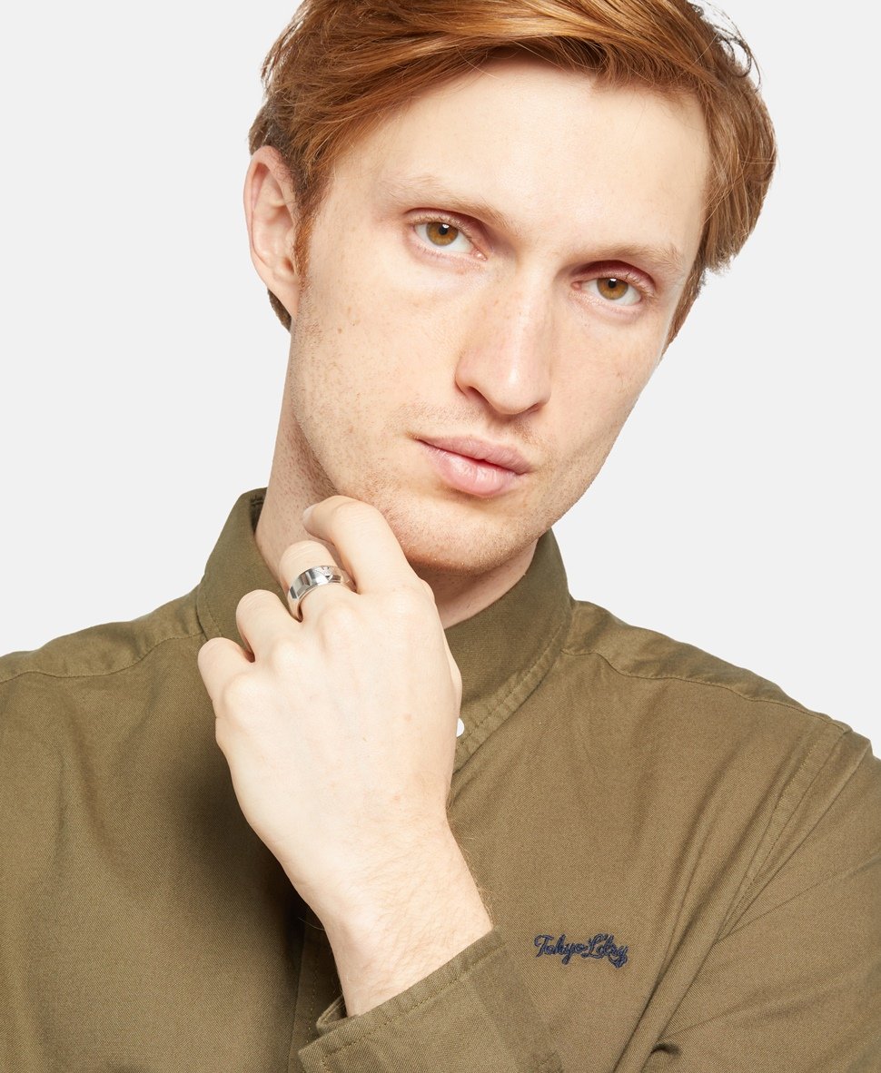 Emporio Armani prsten Stříbrná 3