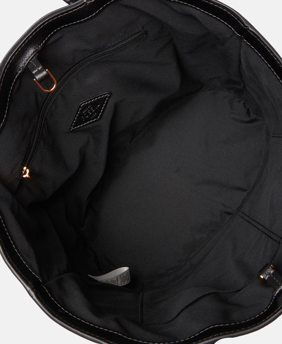 Fossil kožená kabelka shopper Černá 3