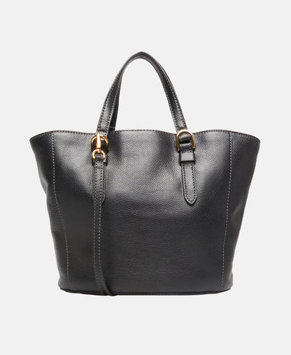 Fossil kožená kabelka shopper Černá 4