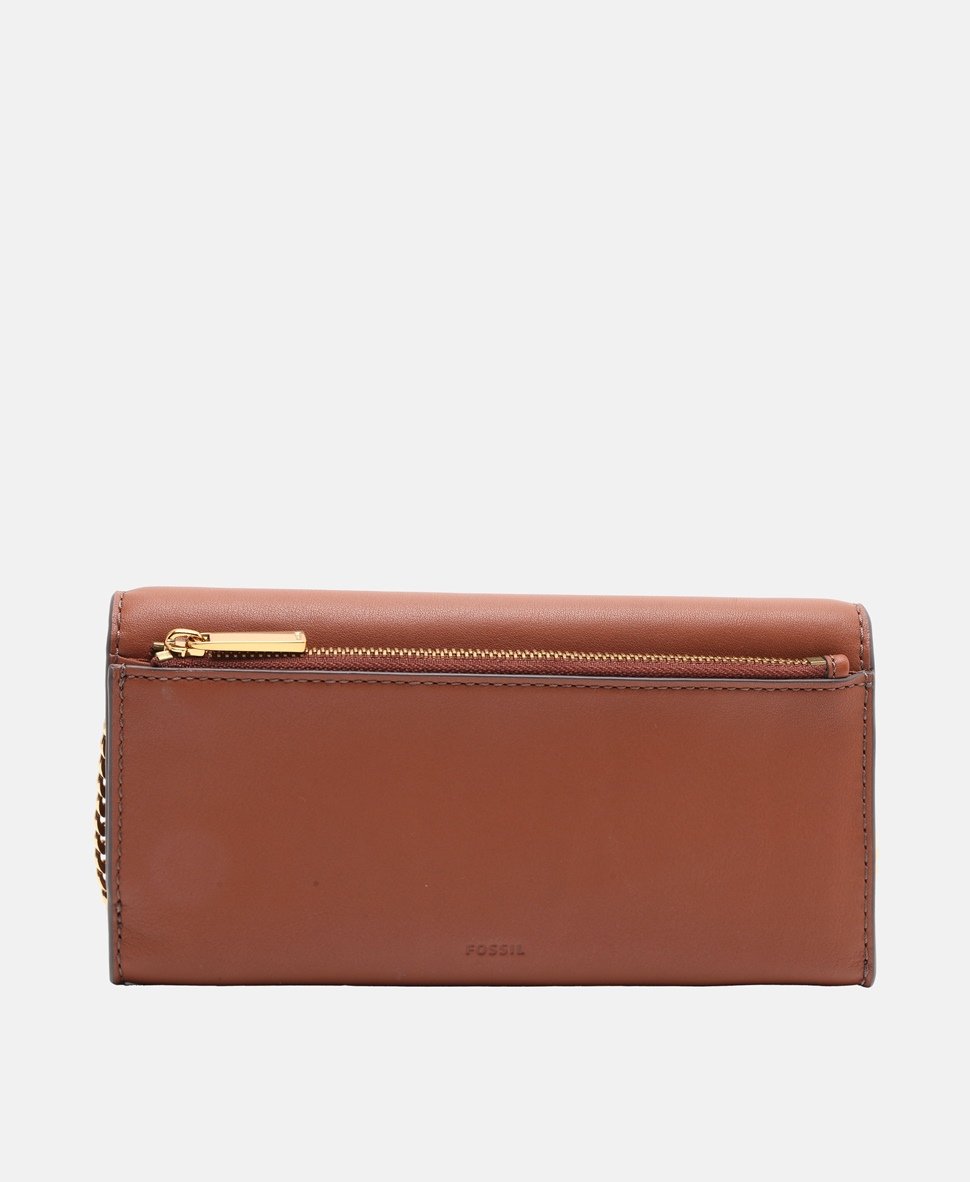 Fossil Kožená messenger taška Hnědá 4