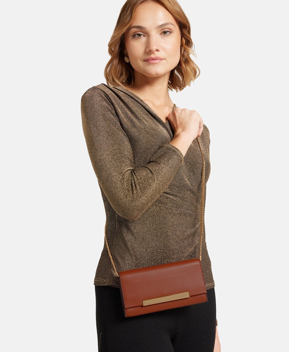 Fossil Kožená messenger taška Hnědá 5