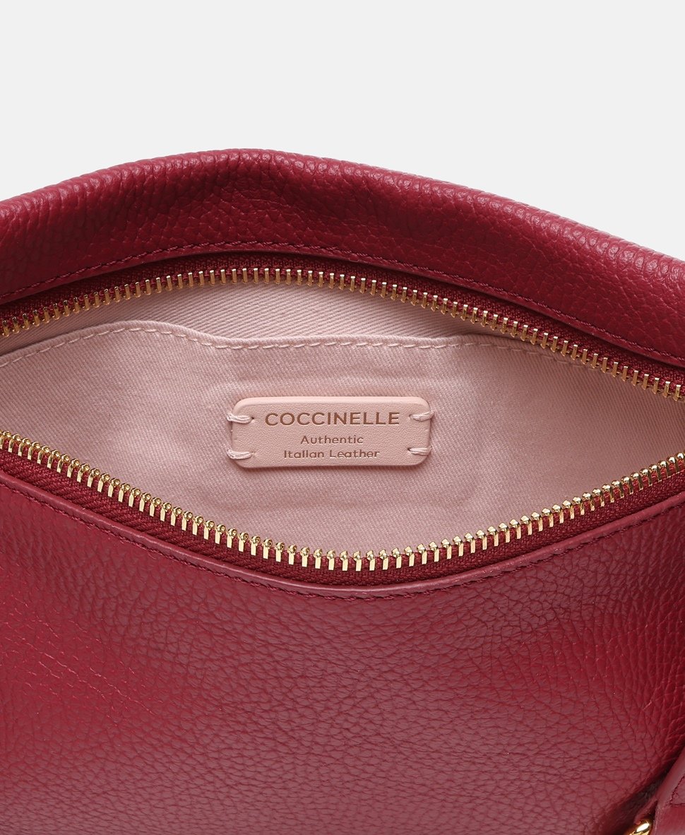 Coccinelle Kožená messenger taška Červená 3