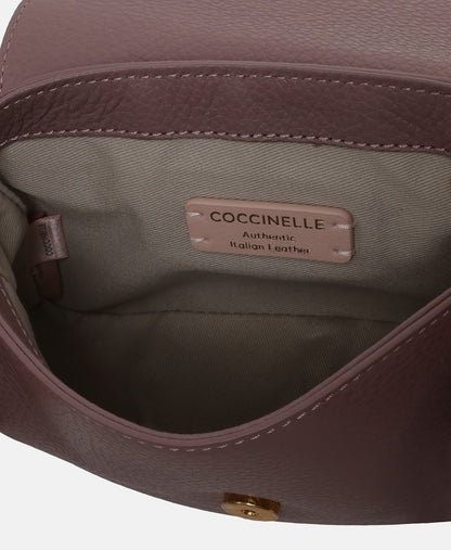 Coccinelle Kožená messenger taška Lila 3