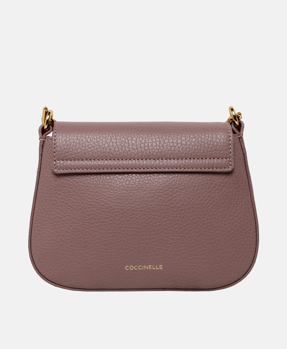 Coccinelle Kožená messenger taška Lila 4