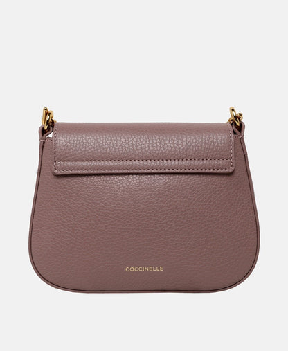 Coccinelle Kožená messenger taška Lila 4