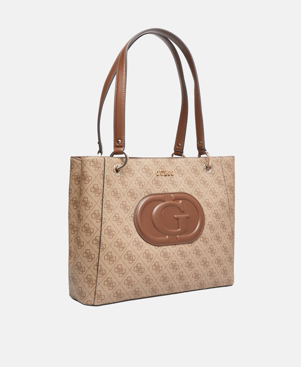 Guess kabelka přes rameno Nugátová 1