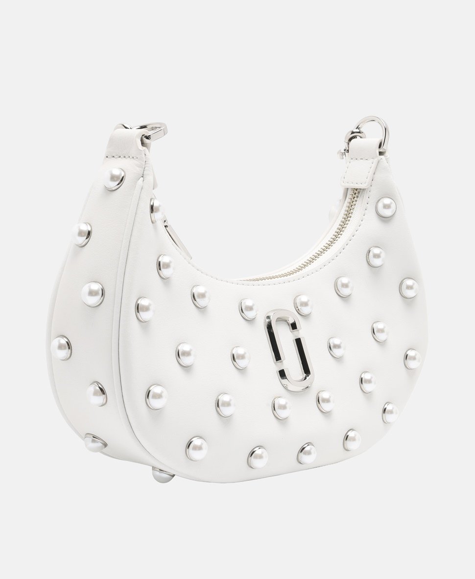 Marc Jacobs Kožená kabelka přes rameno Bílá 1