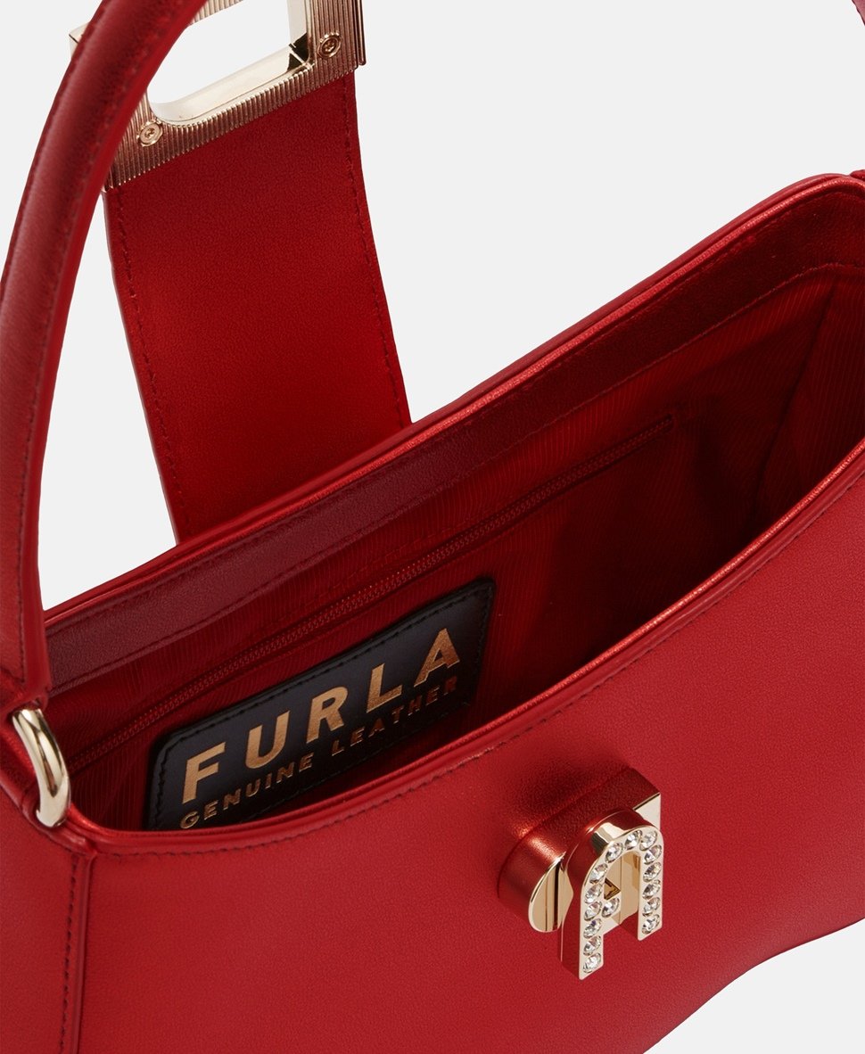 Furla kožená kabelka Červená 3
