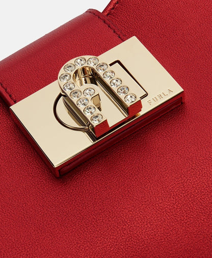 Furla kožená kabelka Červená 4