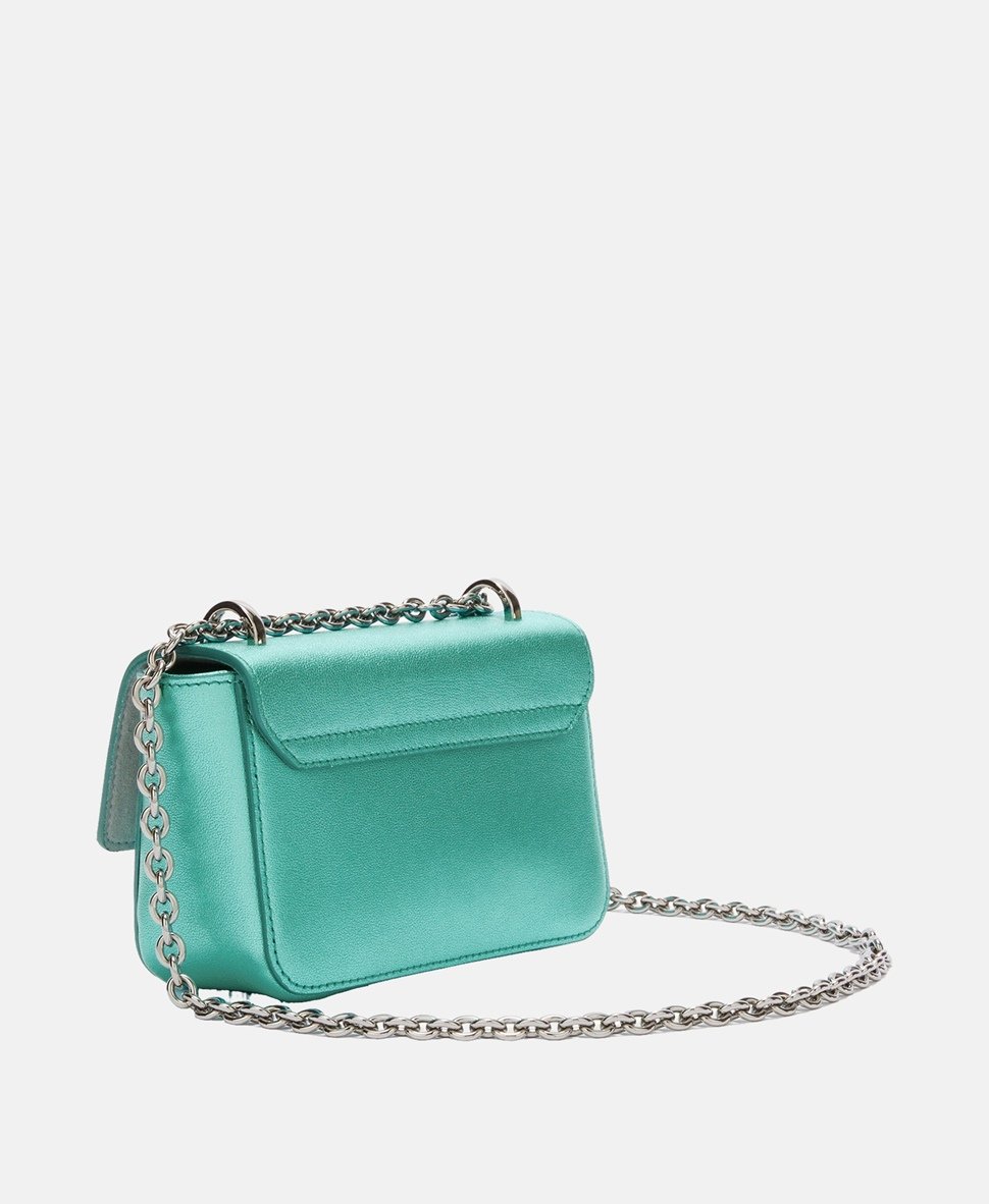 Furla Kožená messenger taška Šedá 6