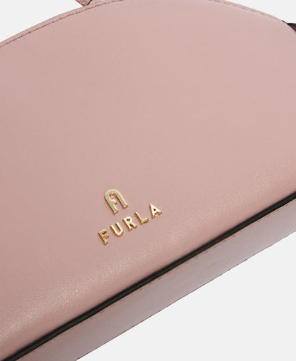 Furla Kožená messenger taška Starorůžová 3