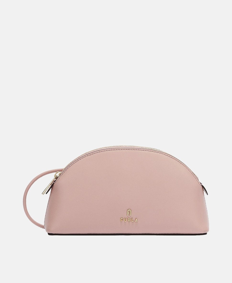 Furla Kožená messenger taška Starorůžová 5