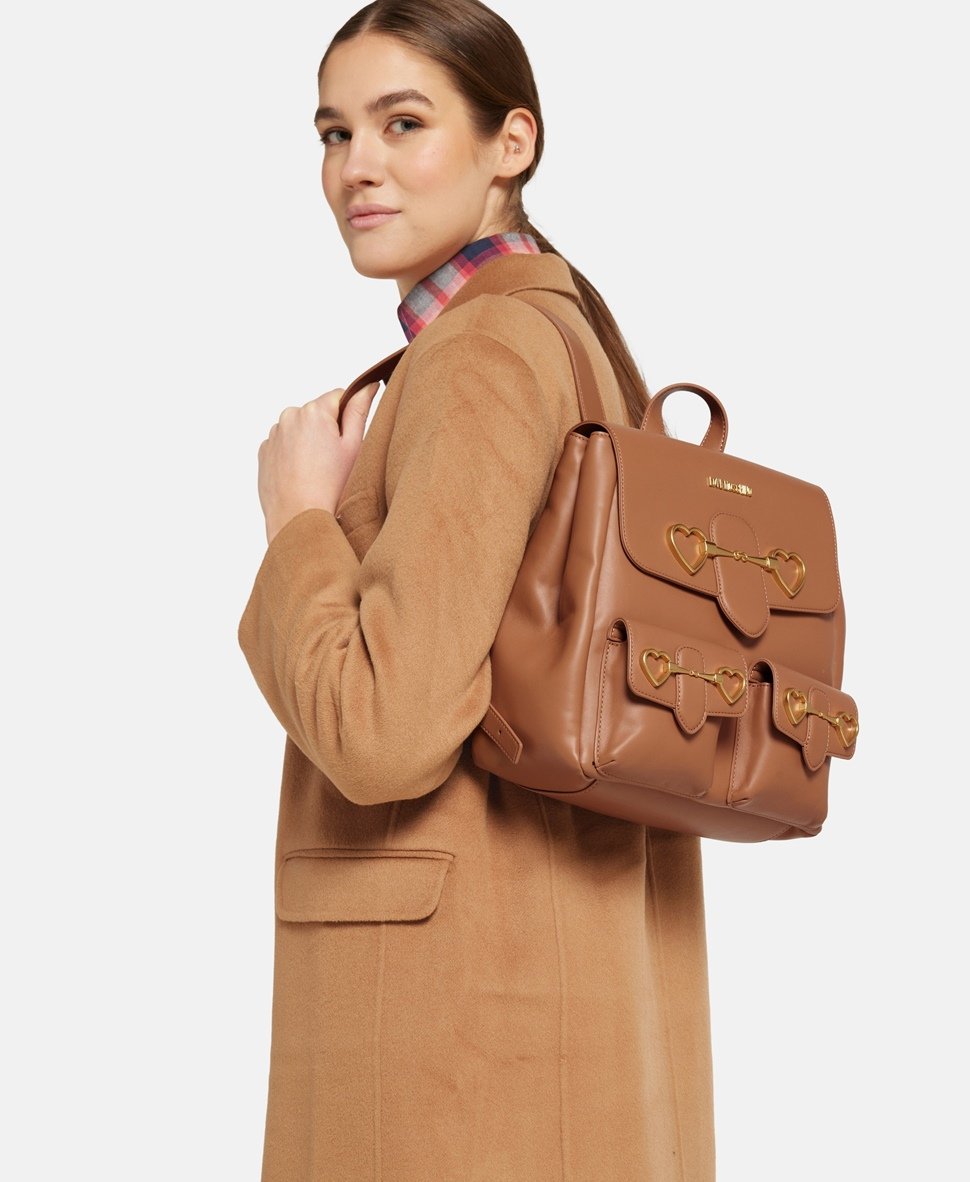 Love Moschino batoh Camel 5