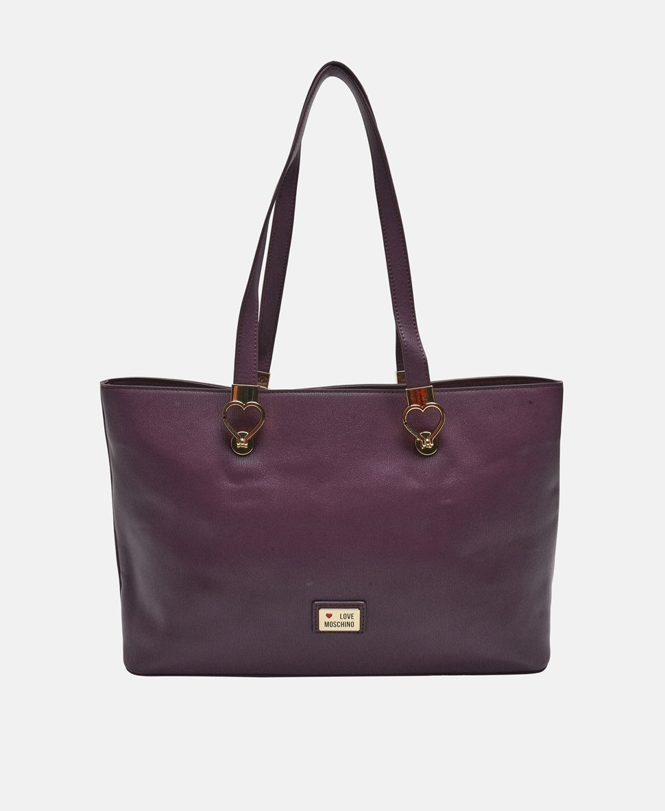 Love Moschino kabelka shopper Fialová 4