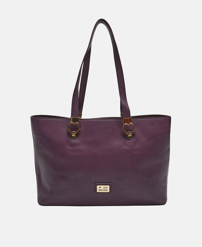 Love Moschino kabelka shopper Fialová 4
