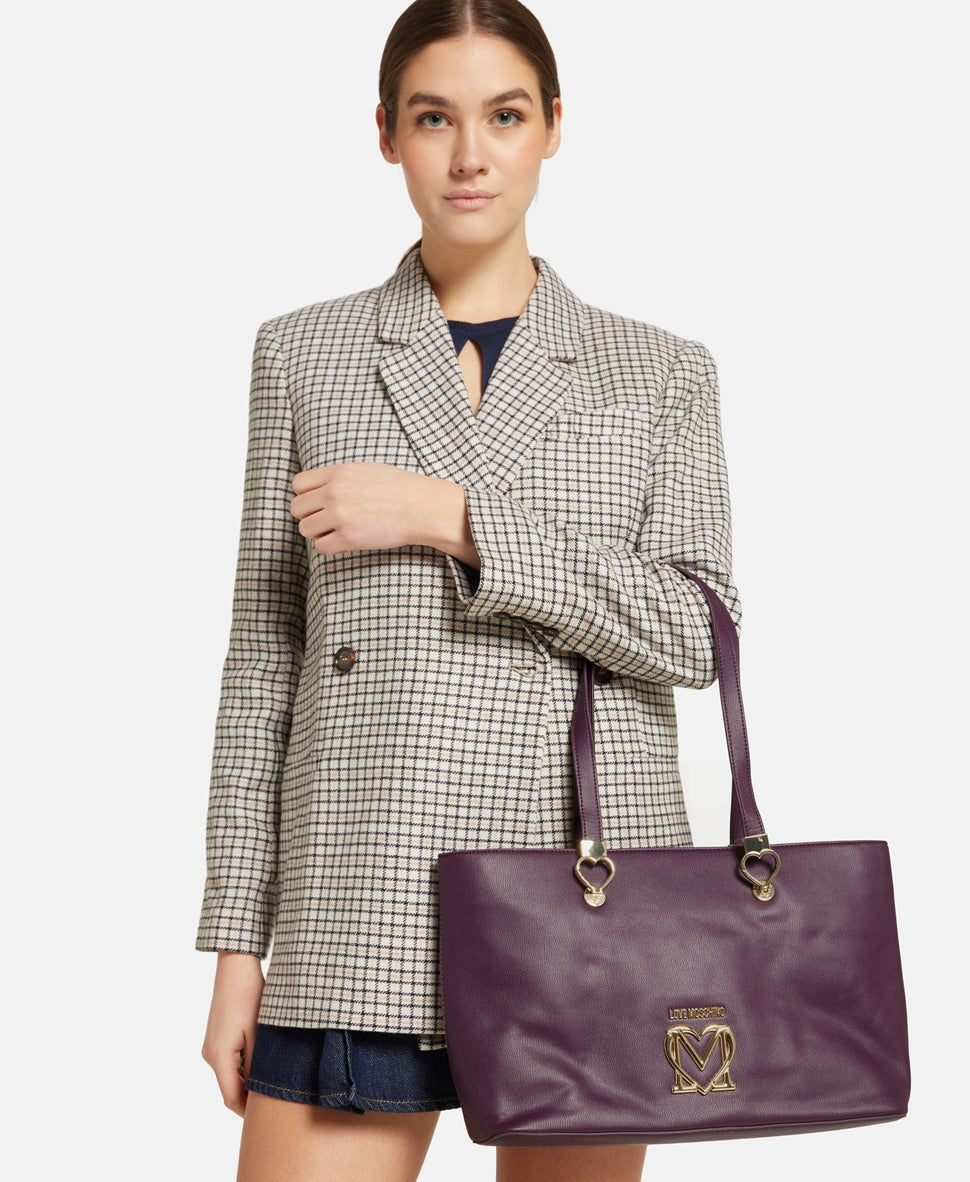 Love Moschino kabelka shopper Fialová 5