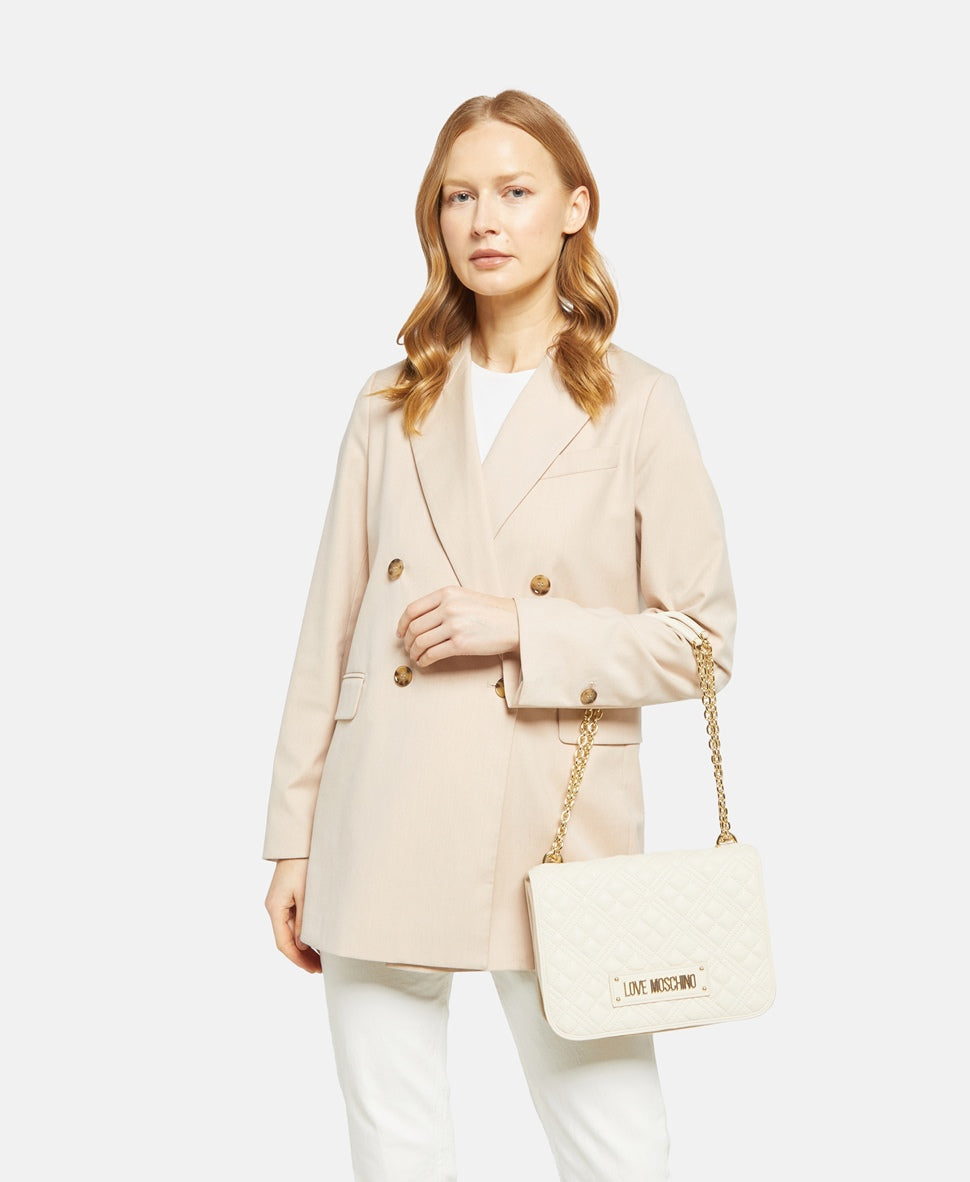Love Moschino kabelka přes rameno Ecru 5