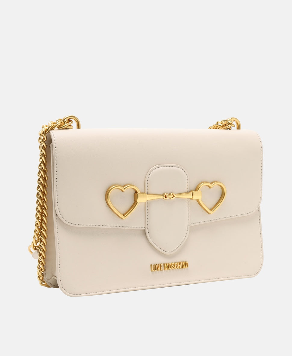Love Moschino kabelka přes rameno Ecru 1
