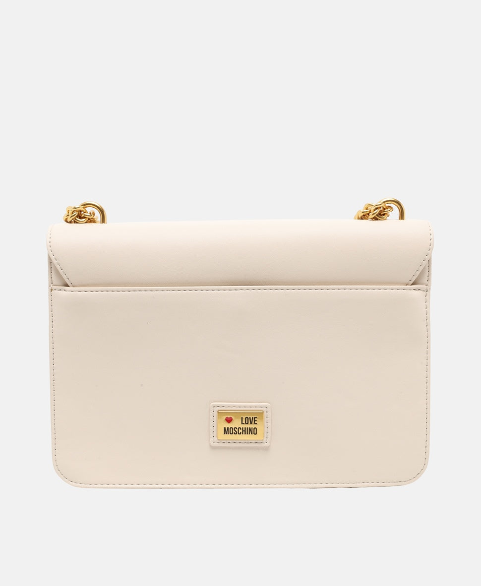 Love Moschino kabelka přes rameno Ecru 4