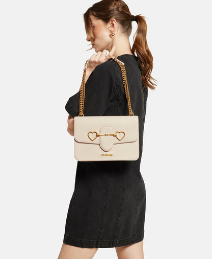 Love Moschino kabelka přes rameno Ecru 5