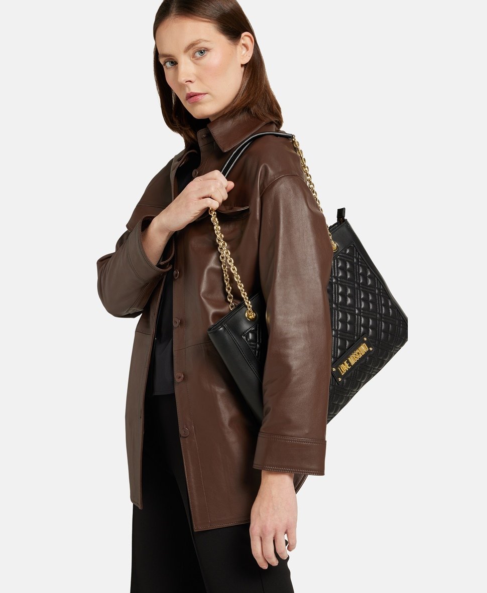 Love Moschino kabelka tote Černá 5
