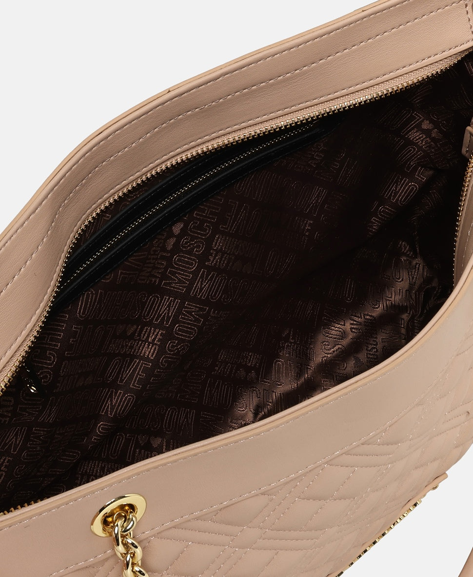 Love Moschino kabelka tote Jěmně béžová 3