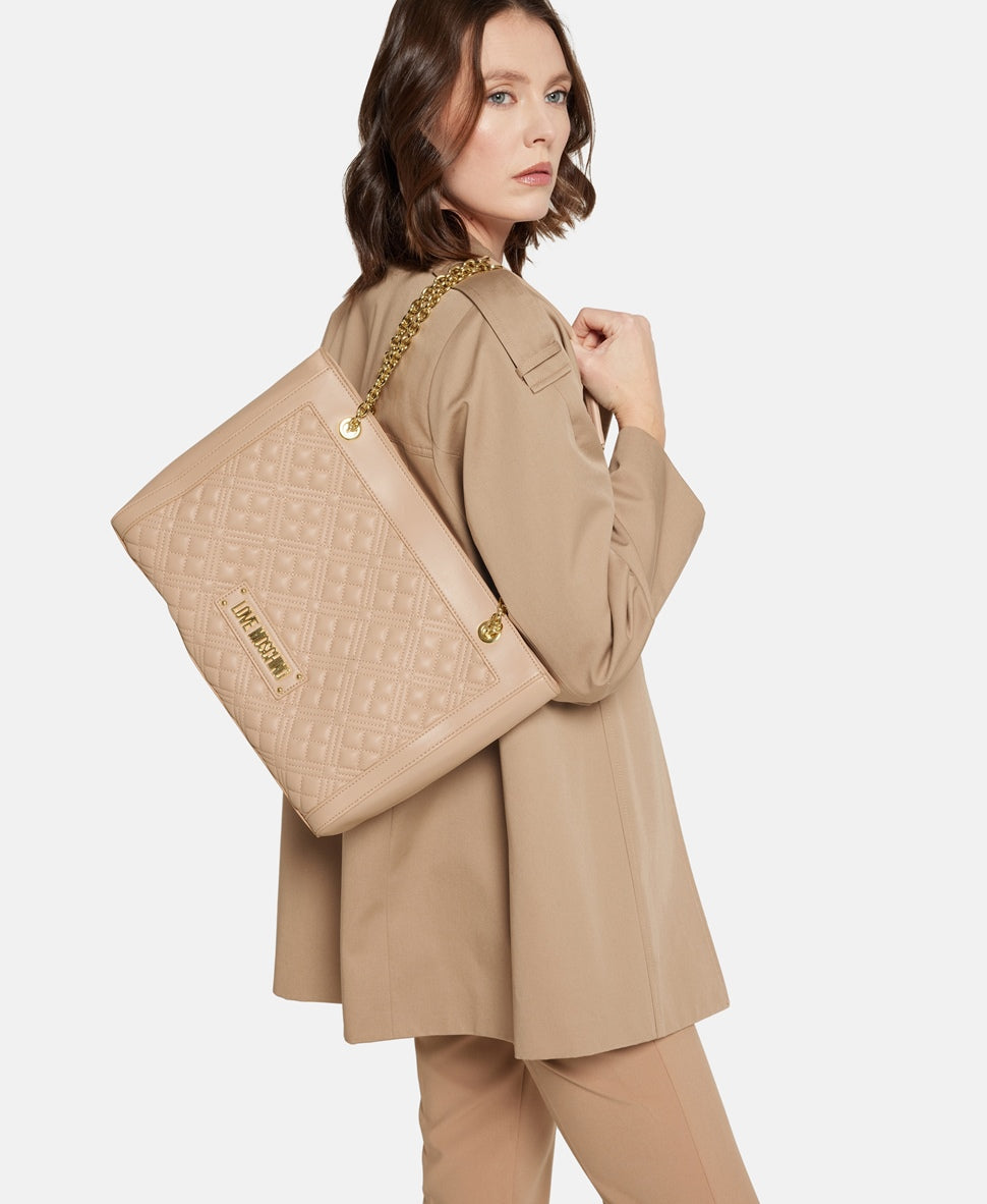 Love Moschino kabelka tote Jěmně béžová 5