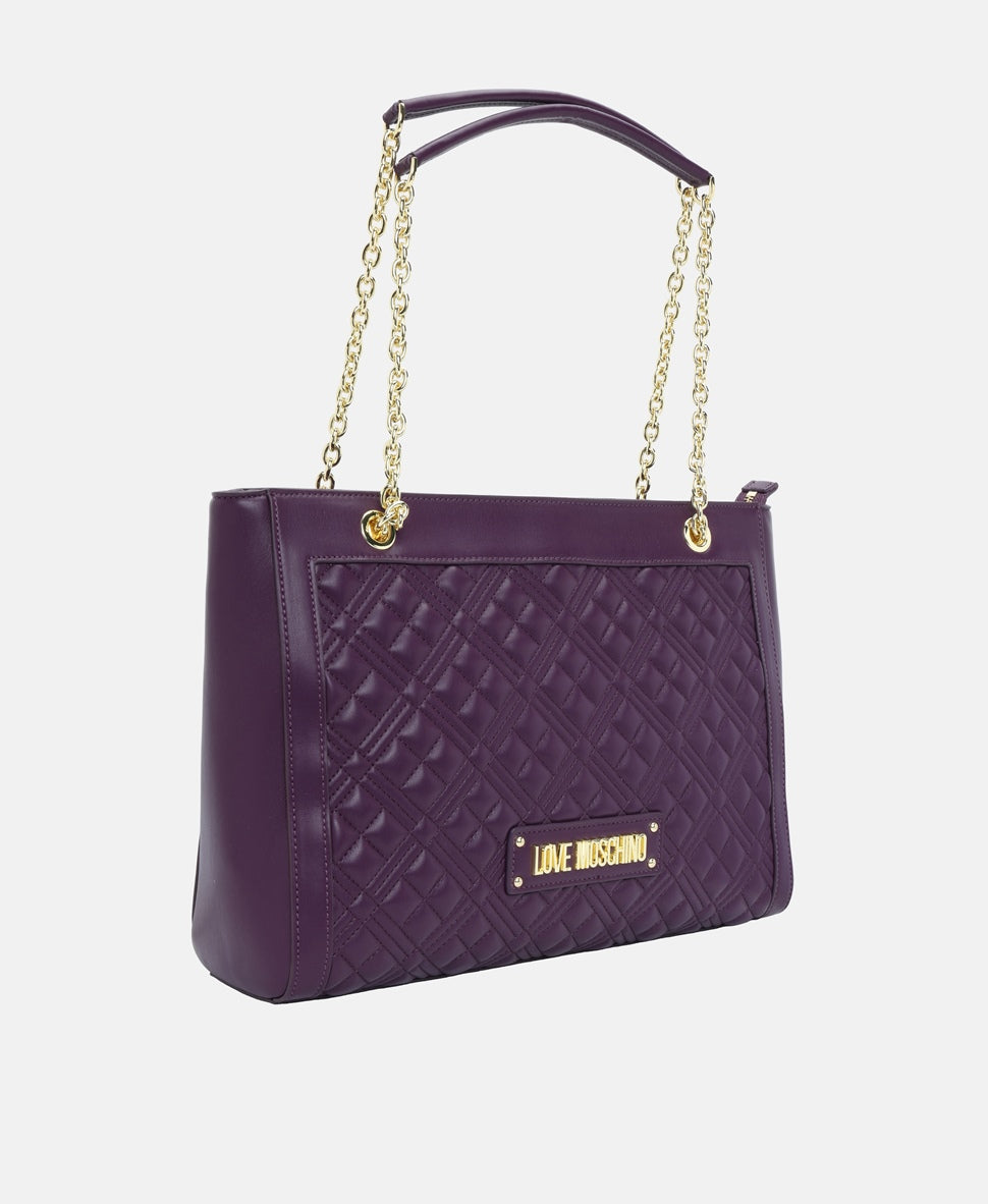 Love Moschino kabelka tote Fialová 1