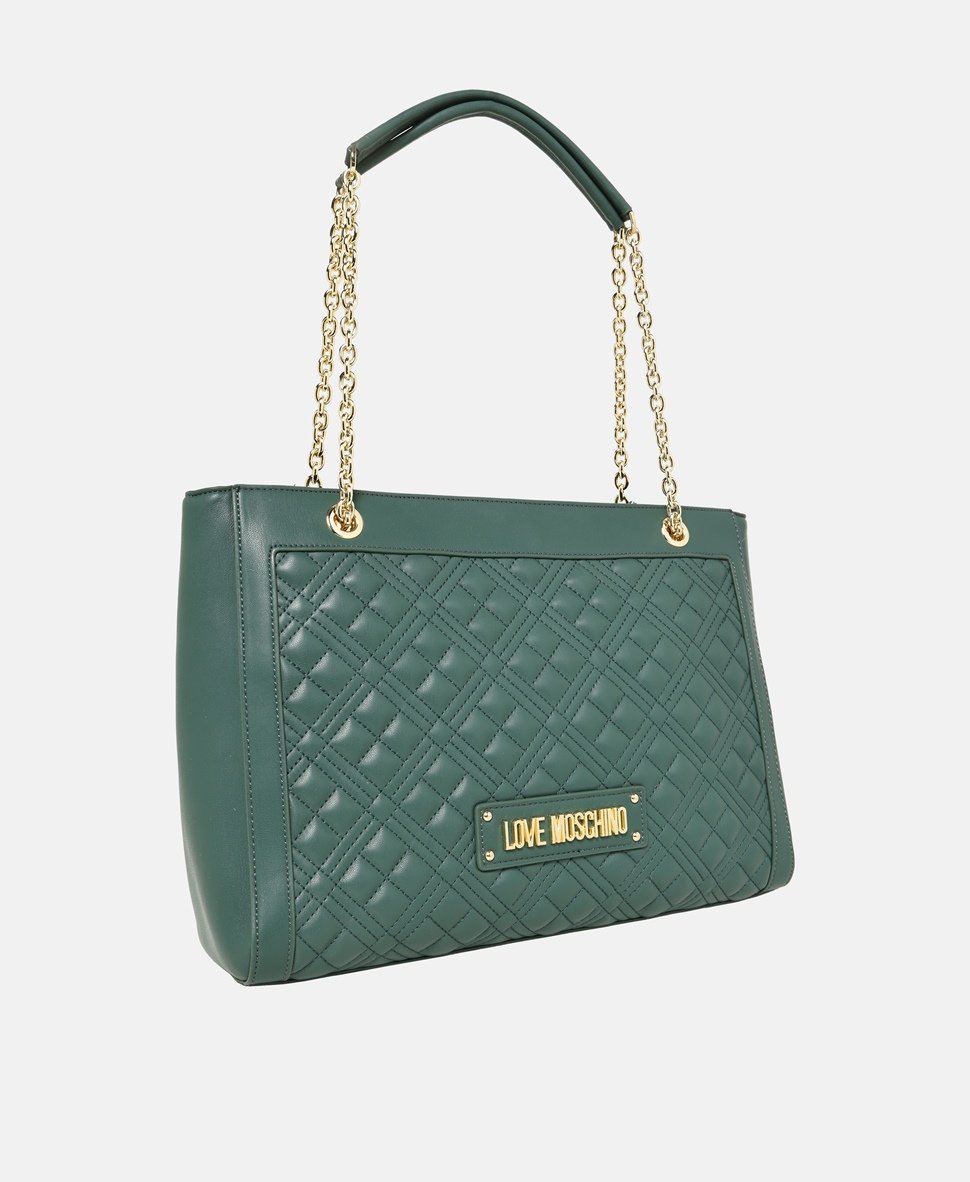 Love Moschino kabelka tote Zelená 1