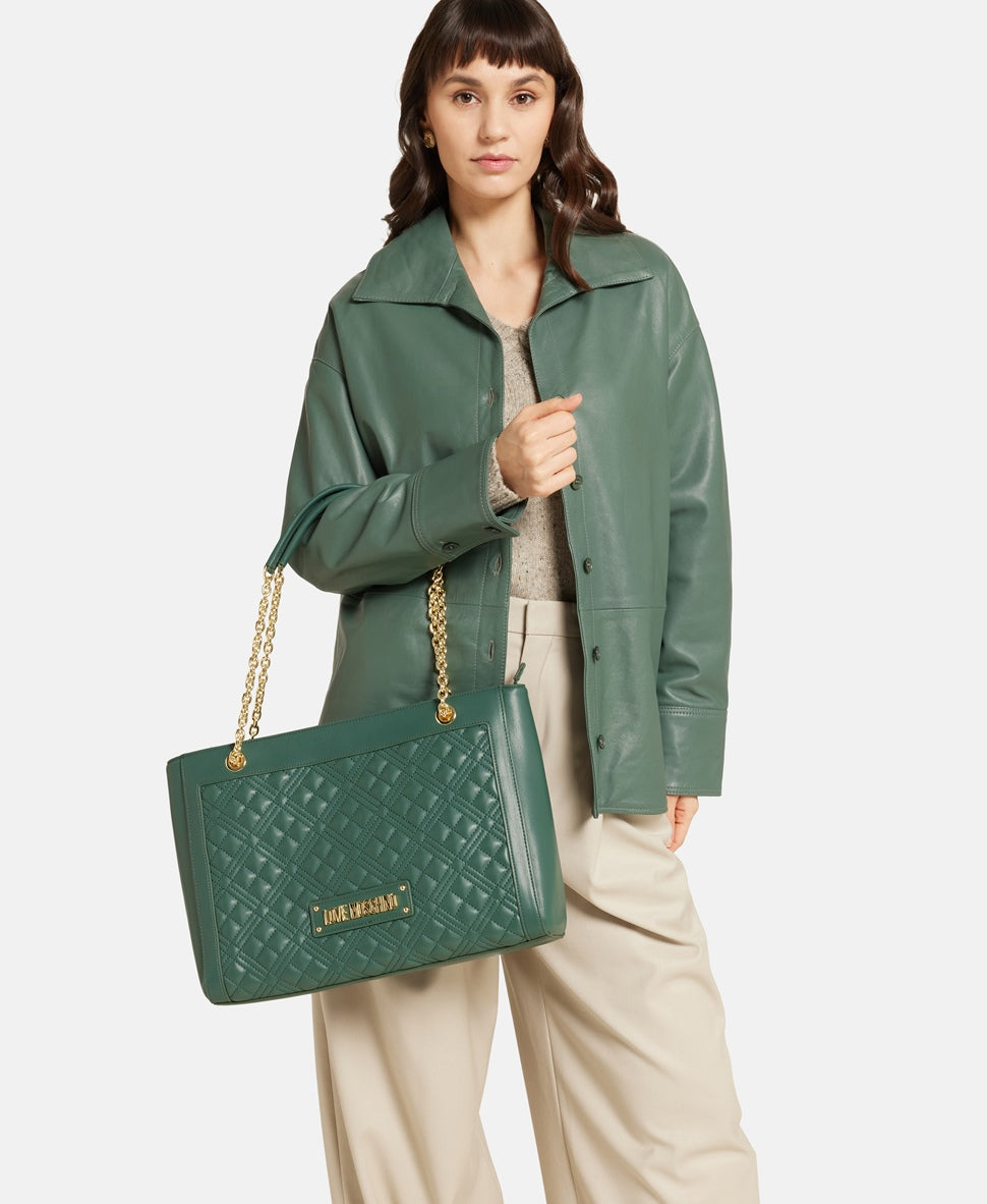 Love Moschino kabelka tote Zelená 5