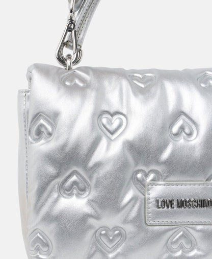 Love Moschino kabelka přes rameno Stříbrná 2