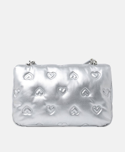 Love Moschino kabelka přes rameno Stříbrná 4