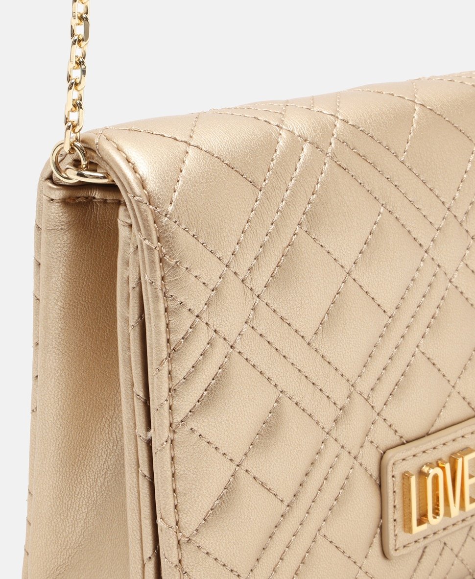 Love Moschino kabelka přes rameno Zlatá 2