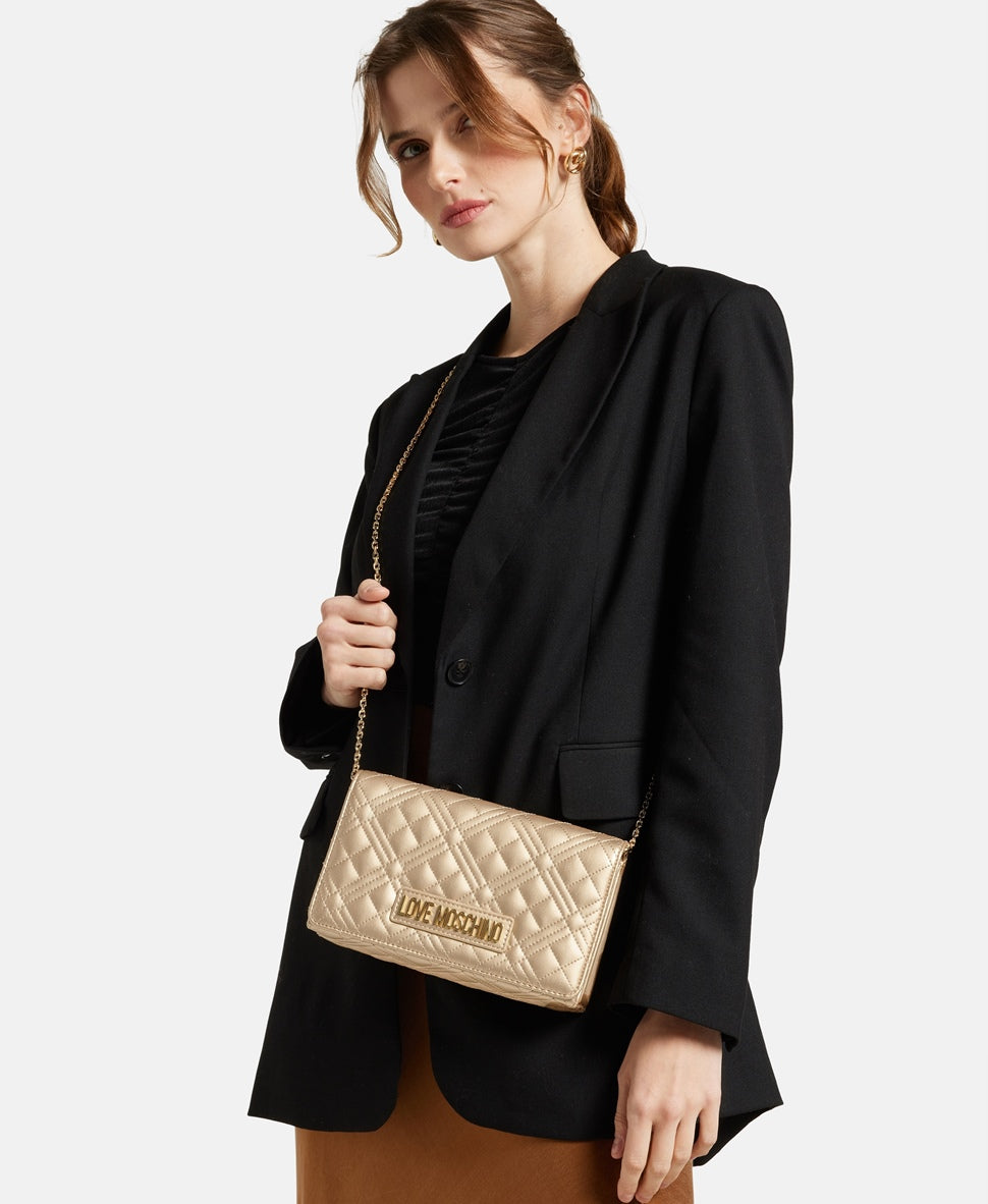 Love Moschino kabelka přes rameno Zlatá 5