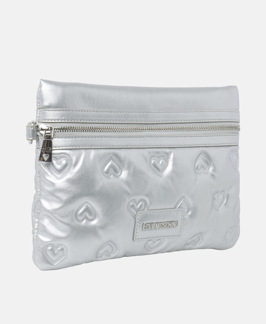 Love Moschino kabelka přes rameno Stříbrná 1
