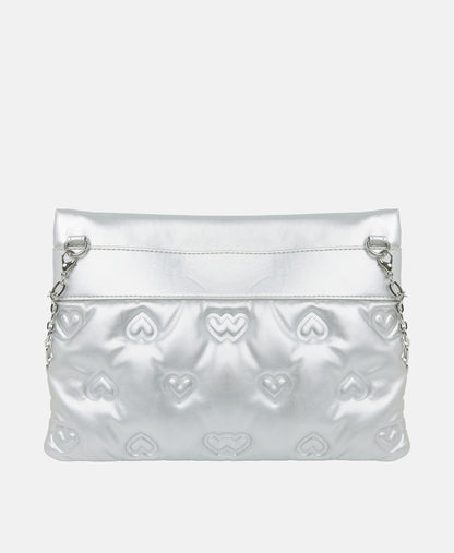 Love Moschino kabelka přes rameno Stříbrná 4