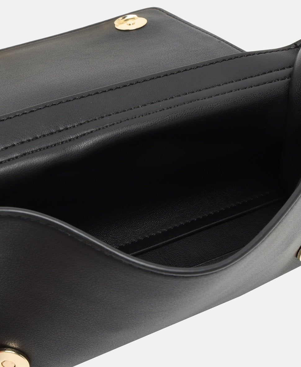 Love Moschino Kožená messenger taška Černá 3