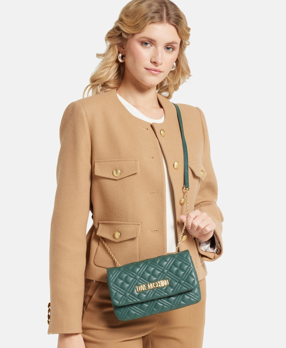 Love Moschino kabelka přes rameno Zelená 5