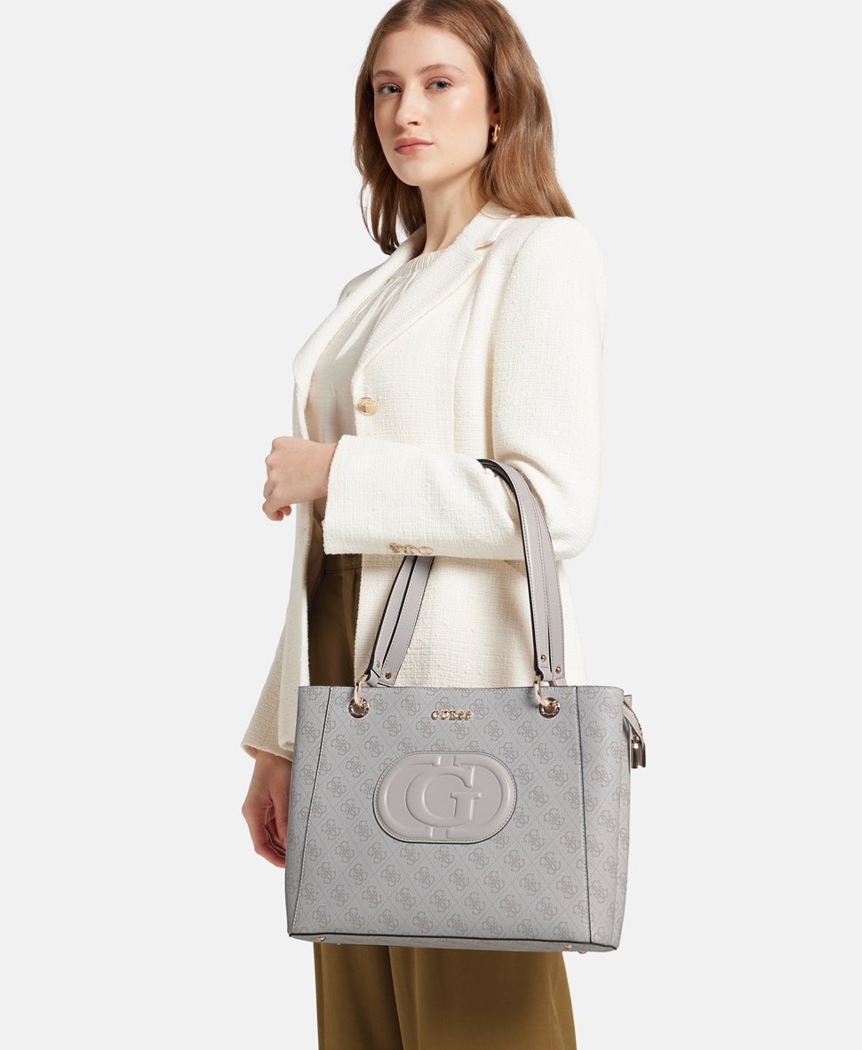 Guess kabelka tote Bílá vlna 5